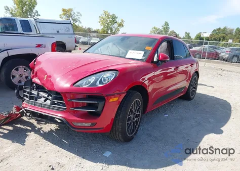 2017 Porsche Macan Turbo z USA, uszkodzony, nr VIN WP1AF2A52HLB61709